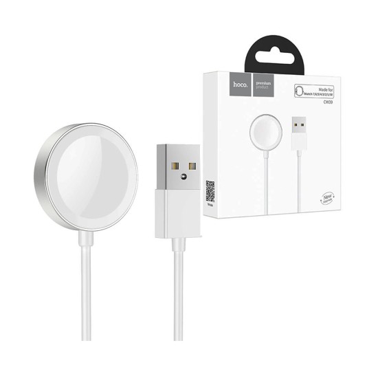 Cargador Inalámbrico Hoco CW39 para iWatch Blanco